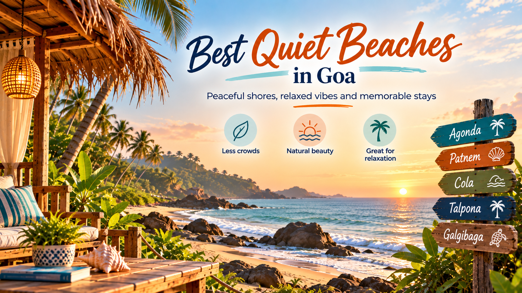 Goa’s Quiet Beaches at Golden Hour
