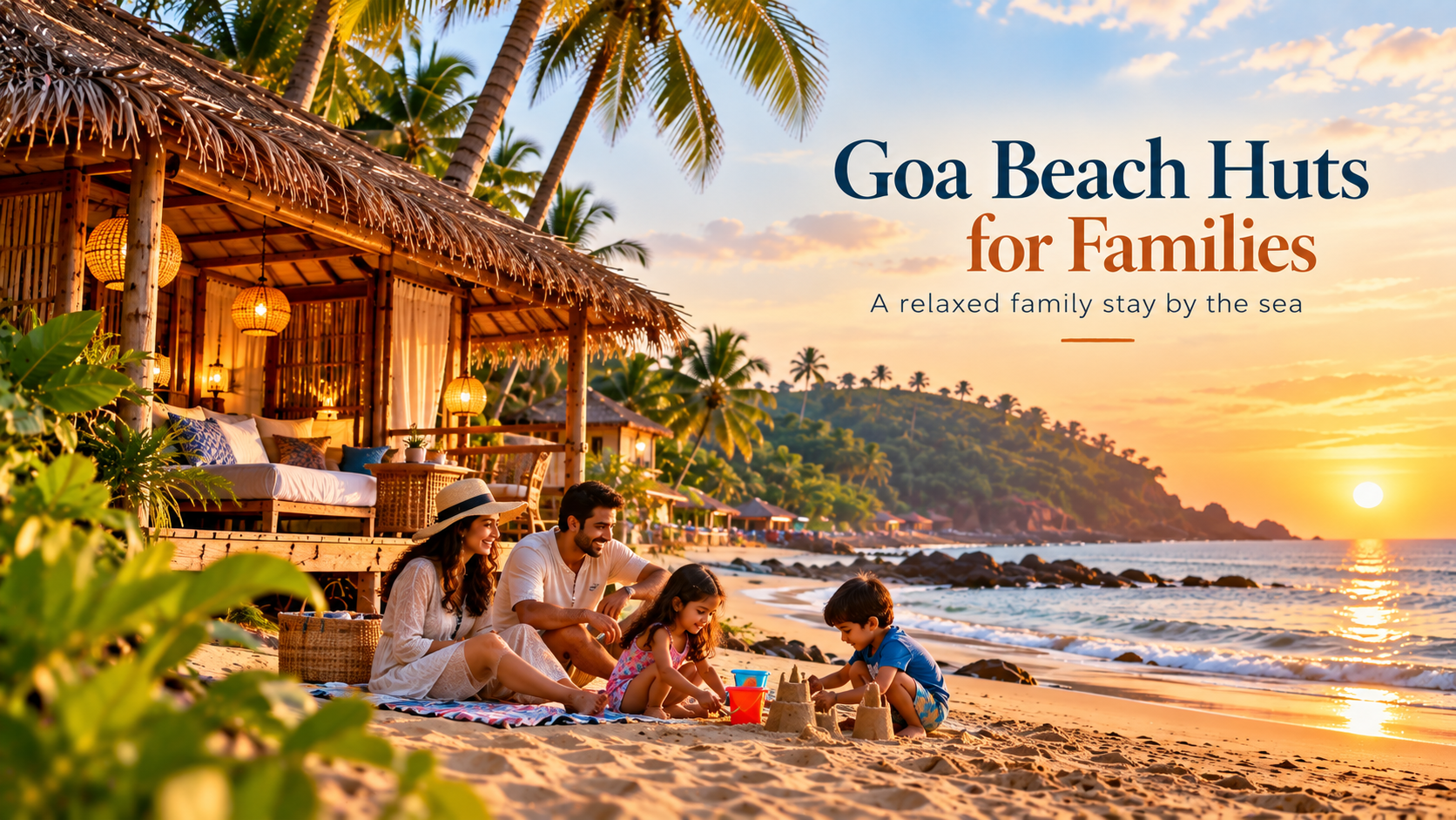 Goa Beach Huts_ Family Sunset Escape